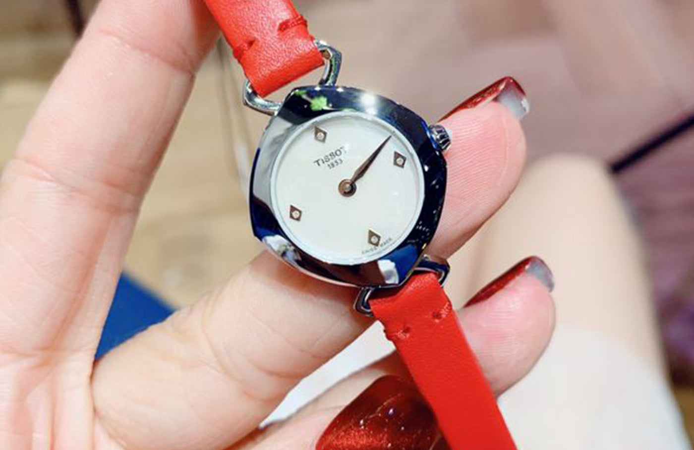 Tissot Femini-T Mother of Pearl Dial Diamond T113.109.16.116.00 Quartz Women’s Watch