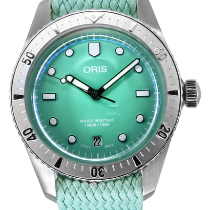 Oris Divers Sixty-Five Cotton Candy Mint Green Dial Automatic 01-733-7771-4057-07-3-19-03S 100M Unisex Watch