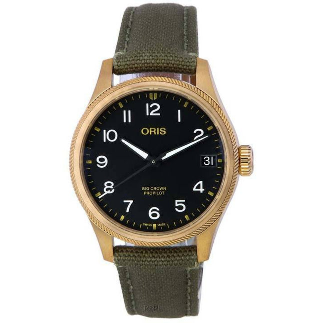 Oris Big Crown ProPilot Big Date Black Dial Automatic 01-751-7761-3164-07-3-2003BRLC 100M Men's Watch
