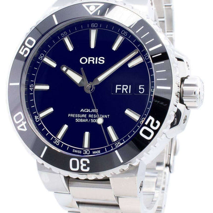Oris Aquis Big Day Date 01-752-7733-4135-07-8-24-05PEB Automatic 500M Men's Watch
