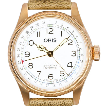 Oris Big Crown Father Time Limited Edition White Dial Automatic 01-754-7741-3161-Set Men's Watch With Extra Bracelet