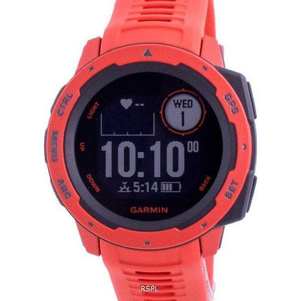 Garmin Instict Flame Red Outdoor Fitness GPS With Red Band 010-02064-02 Multisport Watch