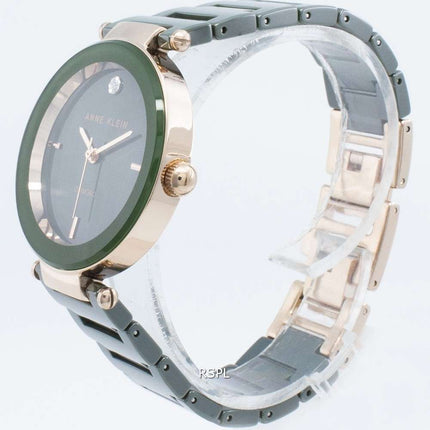 Anne Klein 1018RGGN Diamond Accents Quartz Women's Watch