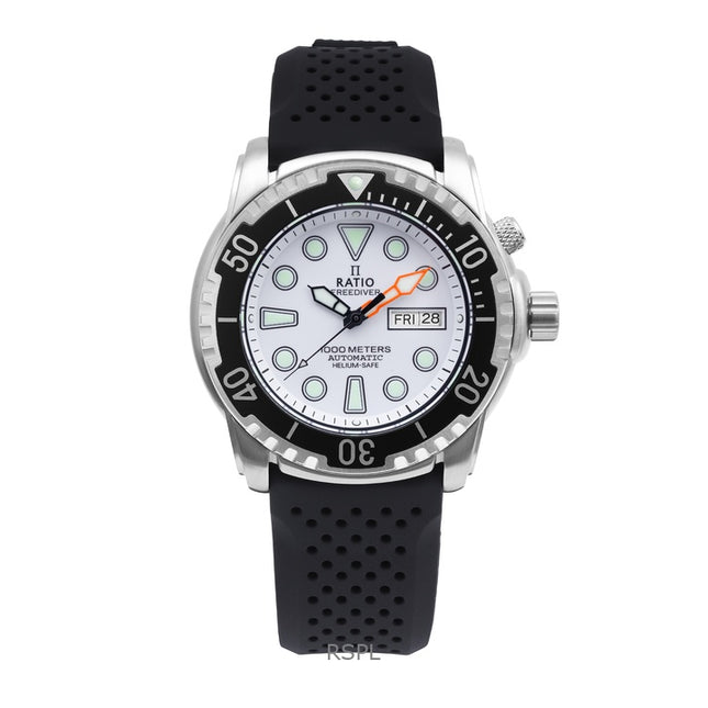 Ratio FreeDiver Helium-Safe 1000M Sapphire Automatic 1068HA90-34VA-WHT Men's Watch