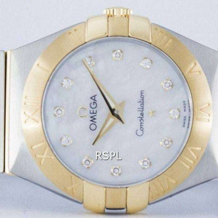 Omega Constellation Quartz Diamond Accent Power Reserve 123.20.27.60.55.002 Women's Watch