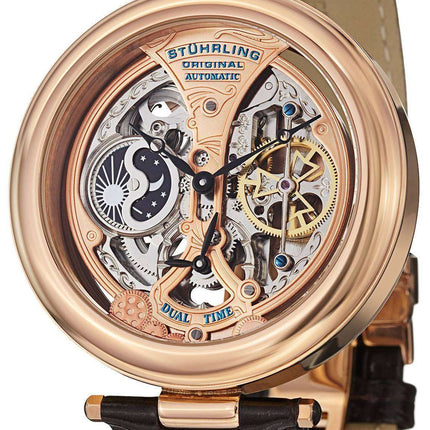 Stuhrling Original Emperor's Grandeur Automatic Dual Time 127A.334553 Men's Watch