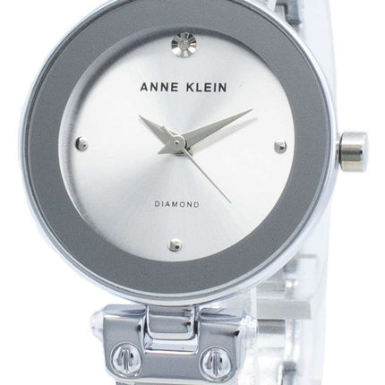 Anne Klein 1981LGSV Diamond Accents Quartz Women's Watch