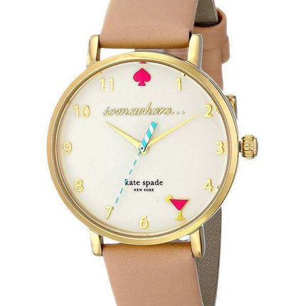 Kate Spade New York Metro Quartz Leather Strap 1YRU0484 Women's Watch