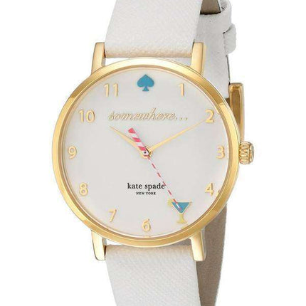 Kate Spade New York Metro Quartz White Enamel Dial 1YRU0765 Women's Watch