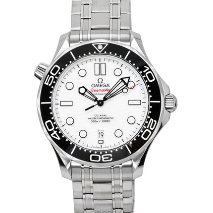Omega Seamaster Stainless Steel White Dial Automatic Diver's 210.30.42.20.04.001 300M Men's Watch