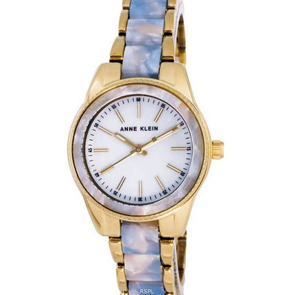 Anne Klein Two Tone Stainless Steel Mother Of Pearl Dial Quartz 3212LBGB Womens watch
