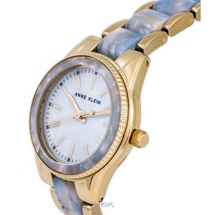 Anne Klein Two Tone Stainless Steel Mother Of Pearl Dial Quartz 3212LBGB Womens watch