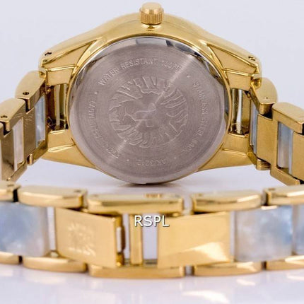 Anne Klein Two Tone Stainless Steel Mother Of Pearl Dial Quartz 3212LBGB Womens watch