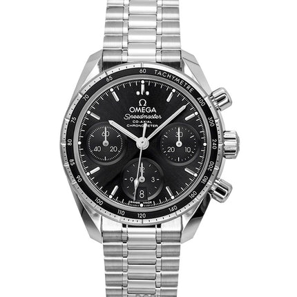 Omega Speedmaster Chronograph Stainless Steel Black Dial Automatic 324.30.38.50.01.001 100M Men's Watch