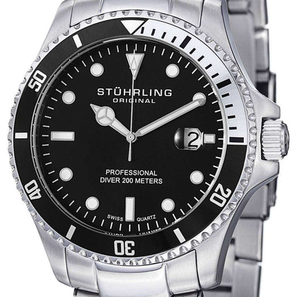 Stuhrling Original Regatta Swiss Quartz Divers 200M 326B.331113 Men's Watch