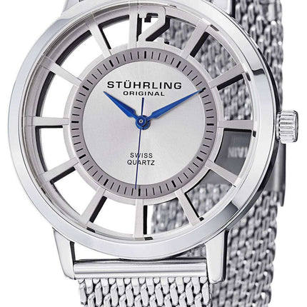 Stuhrling Original Winchester Swiss Quartz Silver-Tone 388M.01 Men's Watch