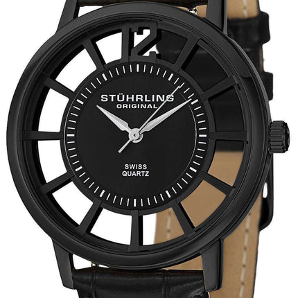 Stuhrling Original Winchester Del Sol Swiss Quartz Black Dial 388S.33551 Men's Watch