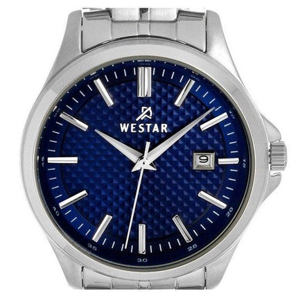 Westar Profile Stainless Steel Blue Dial Quartz 40202STN104 Womens Watch