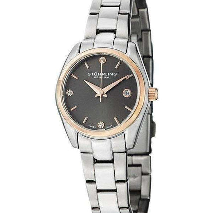 Stuhrling Original Ascot Prime Crystal Accented Swiss Quartz 414L.04 Women's Watch