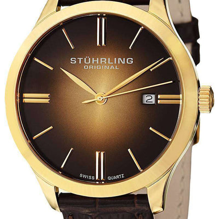 Stuhrling Original Classic Cuvette II Swiss Quartz 490.3335K31 Men's Watch