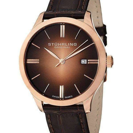 Stuhrling Original Cuvette II Swiss Quartz 490.3345K14 Men's Watch