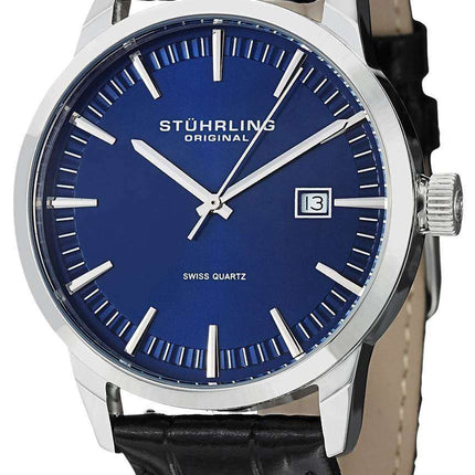 Stuhrling Original Classic Ascot 42 Swiss Quartz Date Display 555A.04 Men's Watch