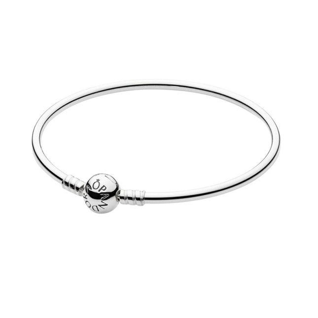 Pandora Moments Sterling Silver Bangle 590713-21 For Women