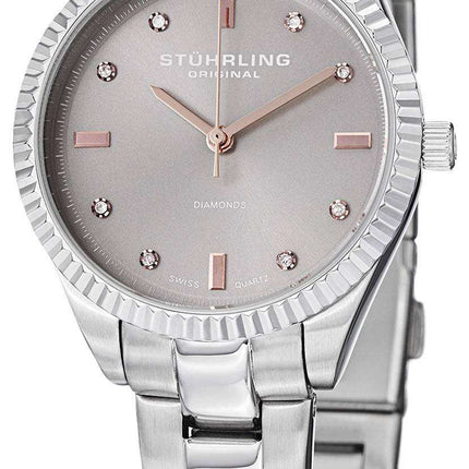 Stuhrling Original Allure Diamond Swiss Quartz 607L.03 Women's Watch