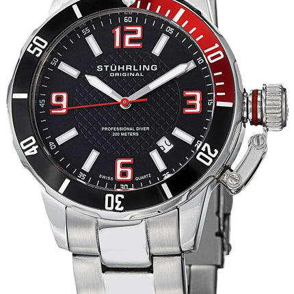 Stuhrling Original Divers 200M Swiss Quartz 676.01.SET Men's Watch