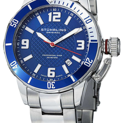 Stuhrling Original Divers 200M Swiss Quartz 676.02.SET Men's Watch