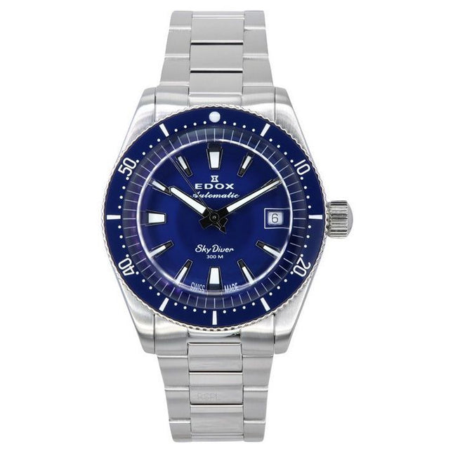 Edox Skydiver 38 Date Limited Edition Blue Dial Automatic Diver's 8013