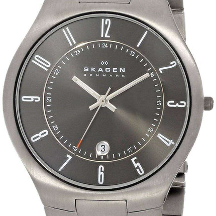 Skagen Grenen Titanium Black Dial 801XLTXM Men's Watch