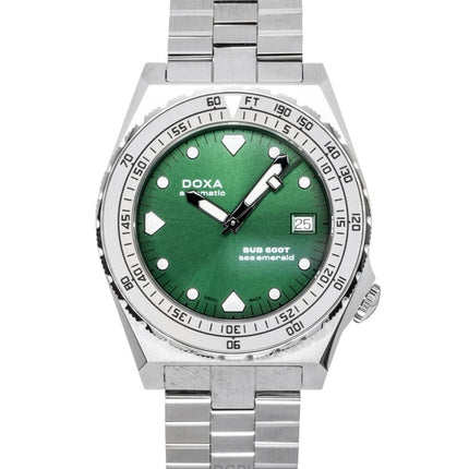 Doxa SUB 600T Sea Emerald Stainless Steel Green Dial Automatic Diver's 862.10.131.10 600M Men's Watch