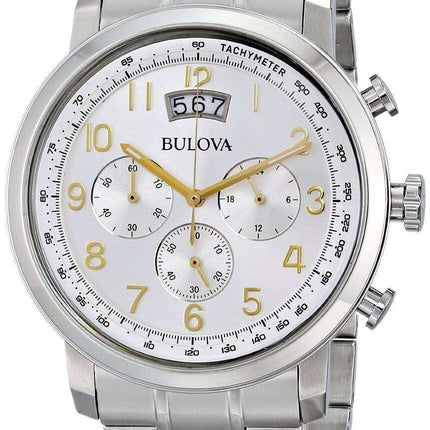 Bulova Chronograph Silver Dial 96B201 Men's Watch