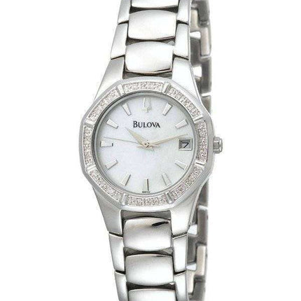 Bulova Diamond Accented Calendar 96R102 Womens Watch