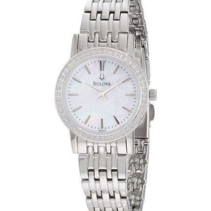 Bulova Mother of Pearl Diamond Bezel 96R164 Women's Watch