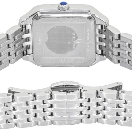 Bulova Sutton Stainless Steel Diamond Accents White Dial Quartz 96R256 Women's Watch