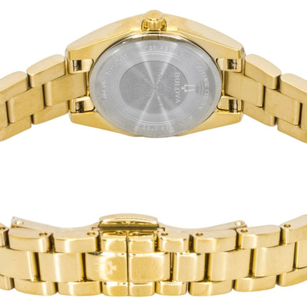 Bulova Surveyor Gold Tone Stainless Steel White Dial Quartz 97L190 Women's Watch