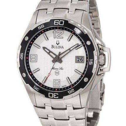 Bulova Marine Star 100M Silver Dial 98B162 Men's Watch