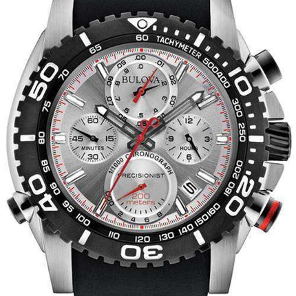 Bulova Precisionist Chronograph Tachymeter 200M 98B210 Men's Watch