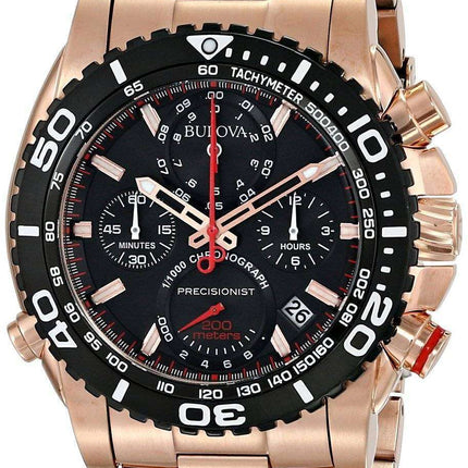 Bulova Precisionist Chronograph Tachymeter 200M 98B213 Men's Watch