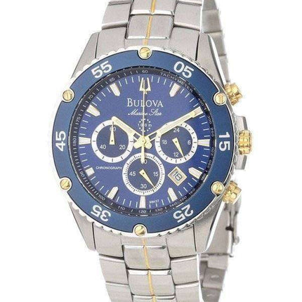 Bulova Marine Star 100M Chronograph Blue Dial 98H37 Men's Watch