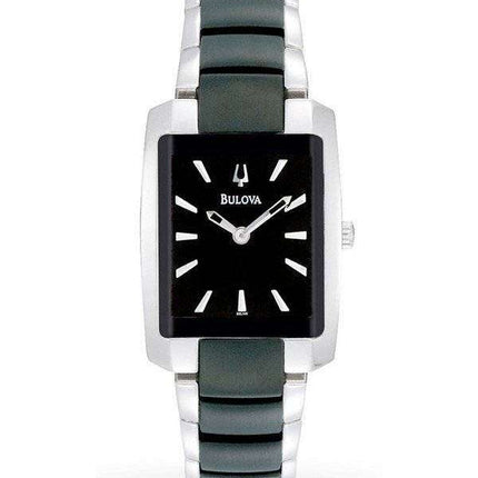Bulova Black And Silver Two-Tone 98L148 Women's Watch