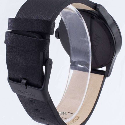 Nixon Quartz Sentry Black Leather A105-001-00 Men's Watch