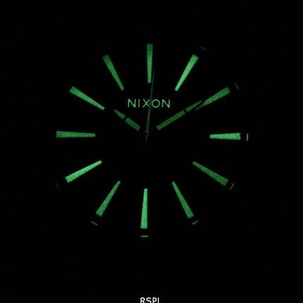 Nixon Quartz Sentry Black Leather A105-005-00 Men's Watch
