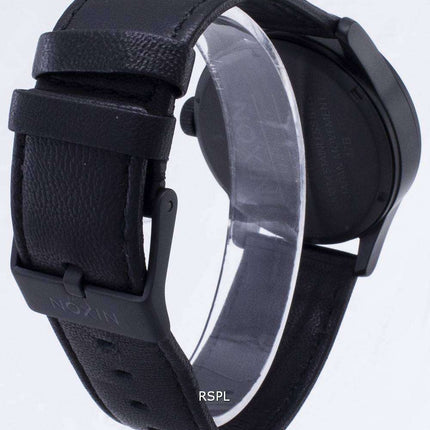 Nixon Quartz Sentry Black Leather A105-005-00 Men's Watch