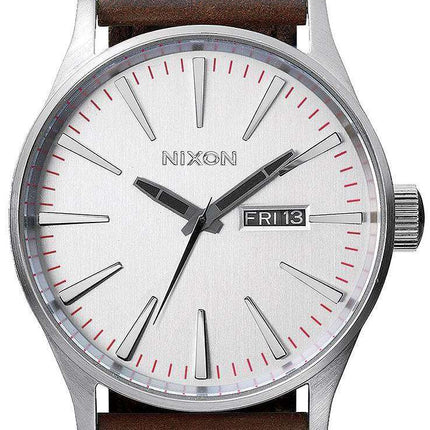 Nixon Quartz Sentry Brown Leather A105-1113-00 Men's Watch