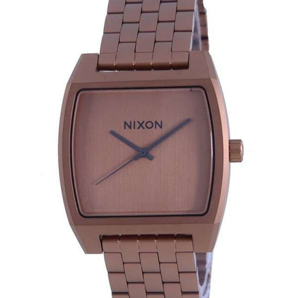 Nixon Time Tracker Matte Copper/Gunmetal Quartz A12453165 100M Women's Watch