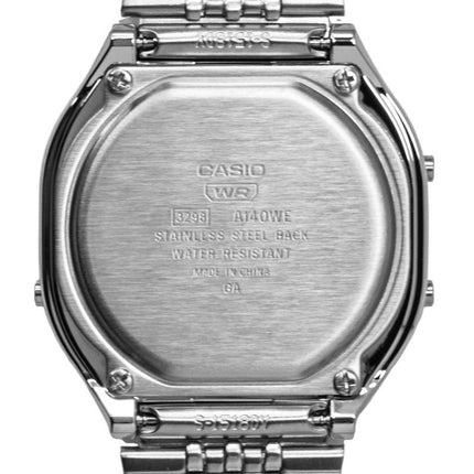 Casio Digital Stainless Steel Quartz A140WE-8A Unisex Watch