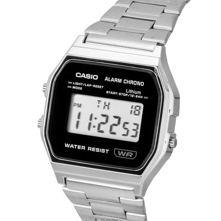 Casio Vintage Digital Stainless Steel Quartz A158WEA-1 Unisex Watch